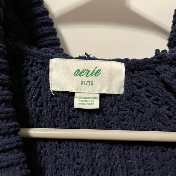 Aerie Blue Sweater Knit Pullover - Picture 6 of 6